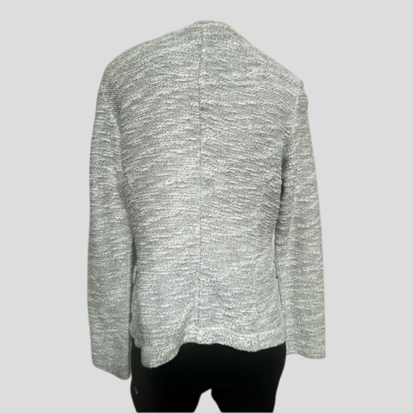 Anthropologie Saturday Sunday Sera Blazer Jacket Gray Knit Open Size Small - Picture 2 of 12